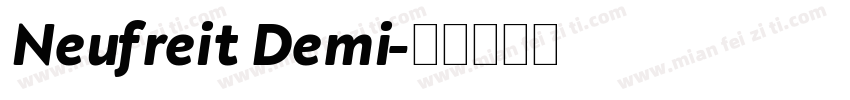 Neufreit Demi字体转换